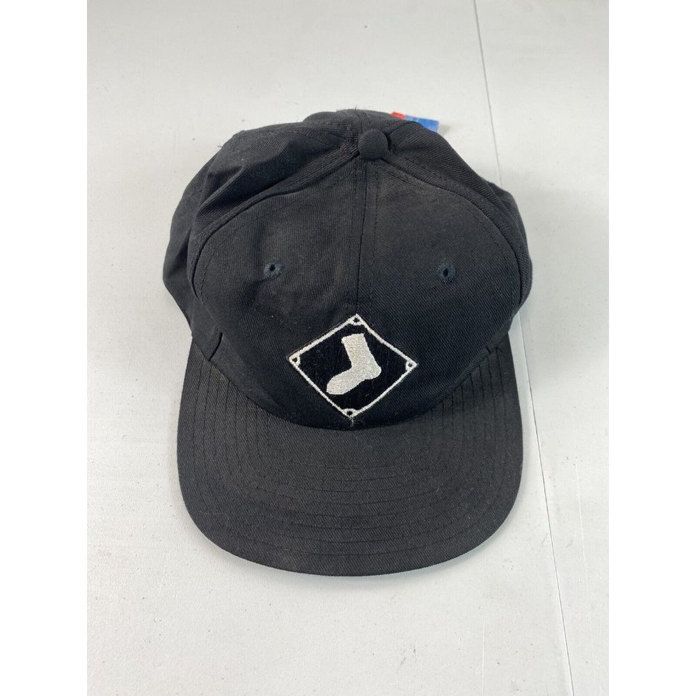 VINTAGE 90s Chicago White Sox MLB Baseball Black Twins brand Hat Snapback Cap